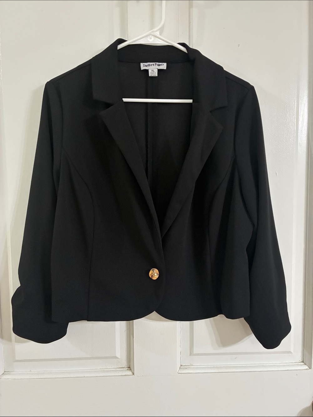 Black Single-Button Blazer